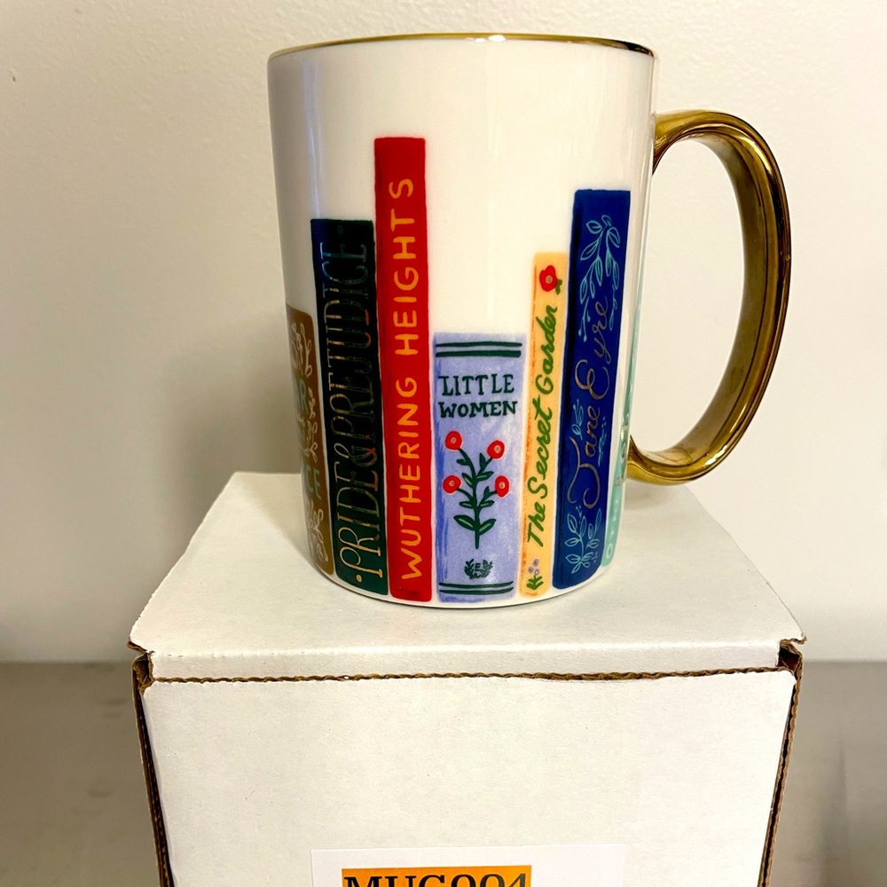 Rifle Paper Co. ‘Book Club’ porcelain mug. NWT. Ships in box.